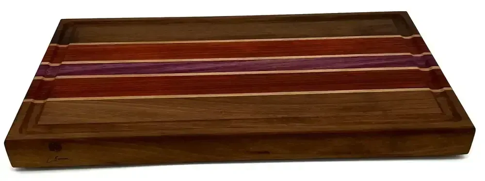 Dřevěné prkénko z exotického dřeva 280 x 490 x 42 mm