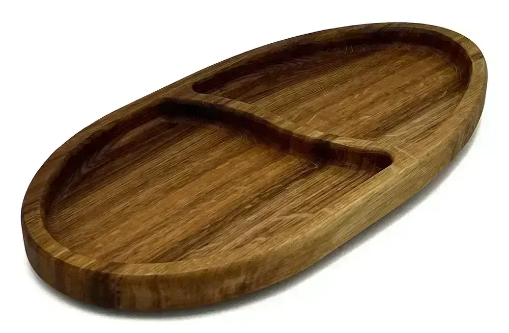 Servírovací miska z dubového dřeva 400 x 200 x 25 mm