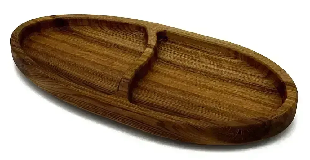 Servírovací miska z dubového dřeva 400 x 200 x 25 mm