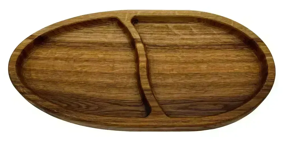 Servírovací miska z dubového dřeva 400 x 200 x 25 mm